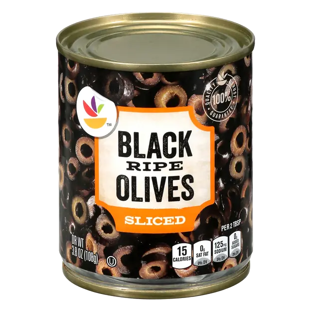 Sliced Ripe Black Olives
