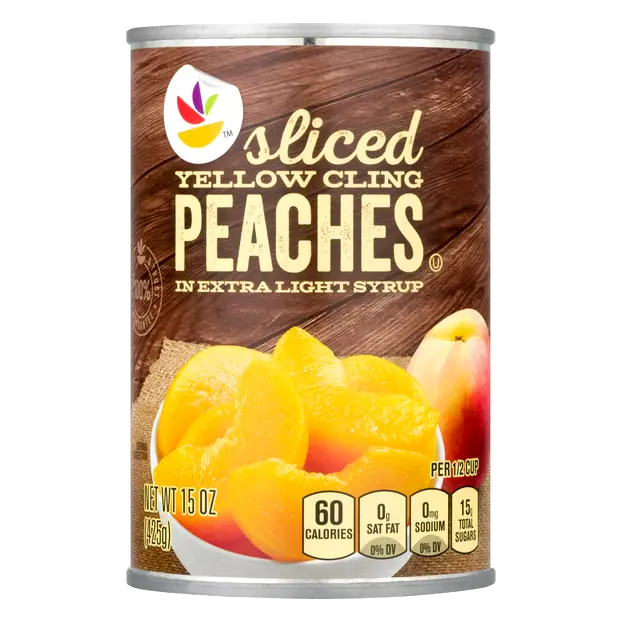 Sliced Yellow Cling Peaches in Extra Light Syrup
