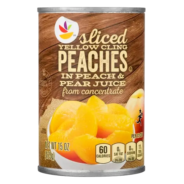 Sliced Yellow Cling Peaches in Juice