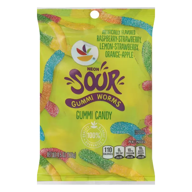 Sour Worms Gummi Candy