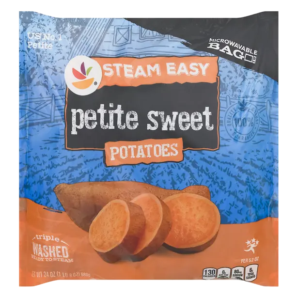 Steam Easy Petite Sweet Potatoes Microwavable Bag