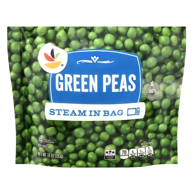 Steam In Bag Green Peas Frozen