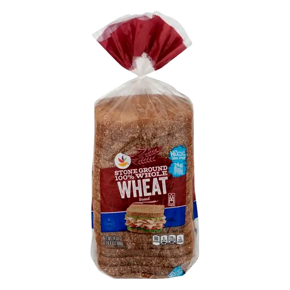 Stoneground Whole Grain 100% Whole Wheat Bread Sliced