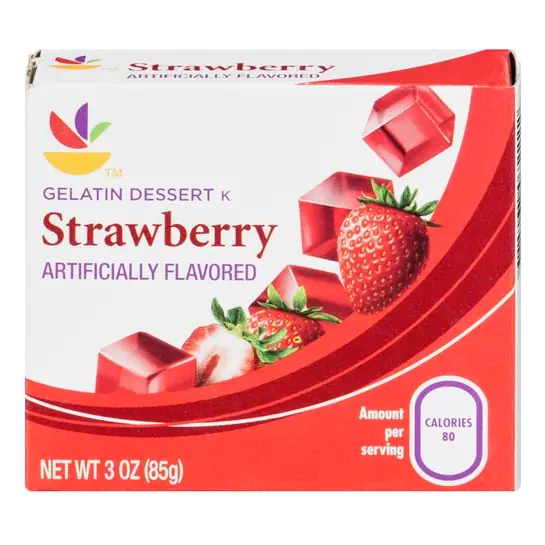 Strawberry Gelatin Dessert