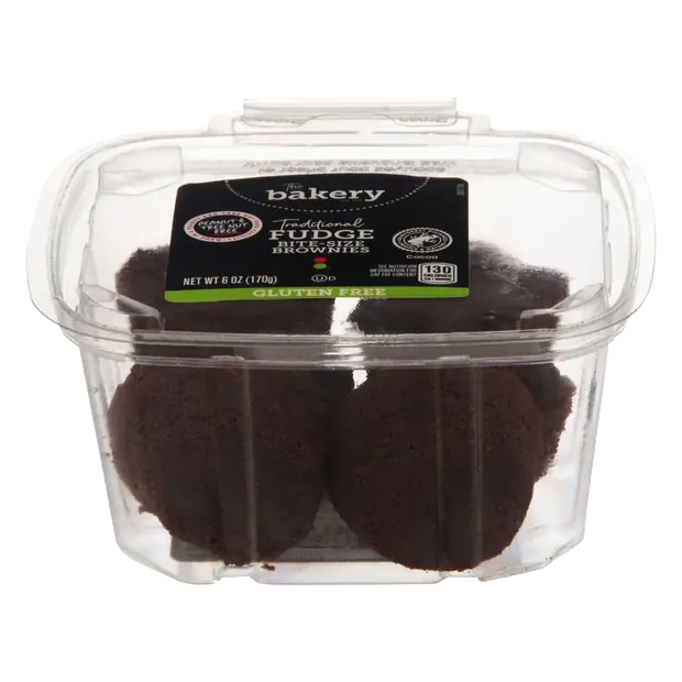 The Bakery Gluten Free Traditional Fudge Bite Size Brownies