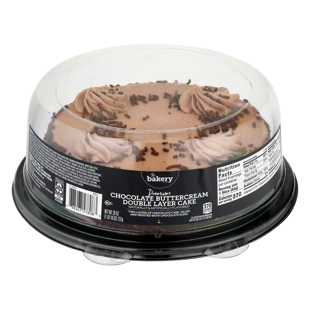 The Bakery Premium Double Layer Chocolate Buttercream Cake