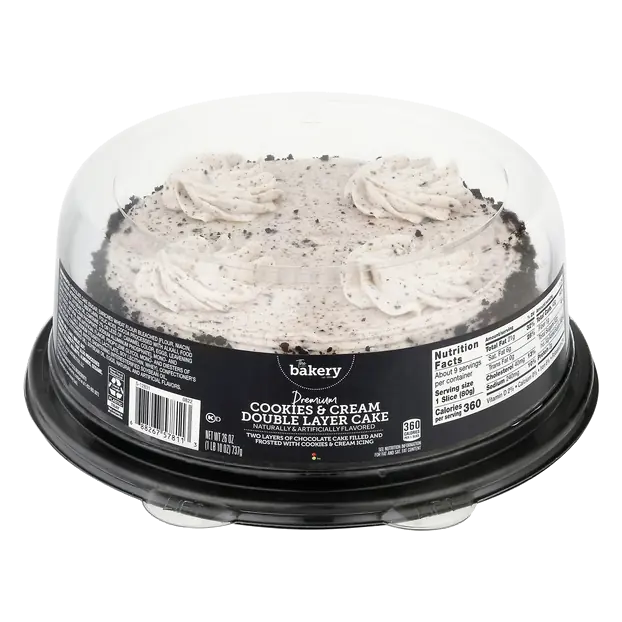 The Bakery Premium Double Layer Cookies & Cream Cake
