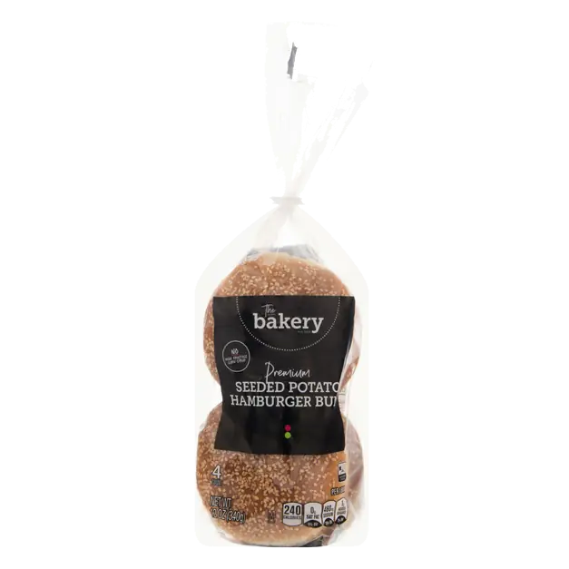 The Bakery Premium Seeded Potato Hamburger Buns - 4 ct