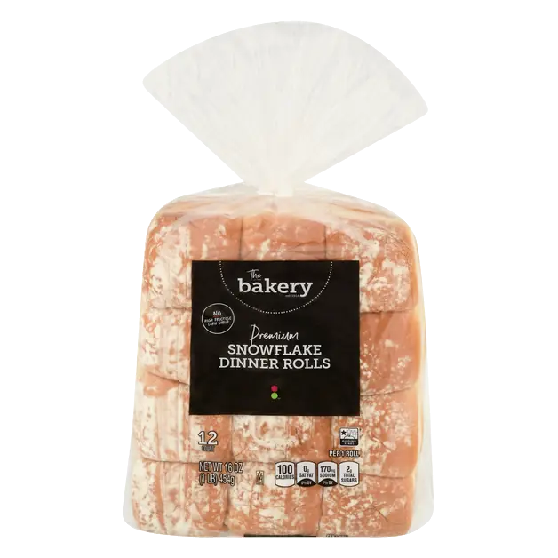 The Bakery Premium Snow Flake Dinner Rolls - 12 ct