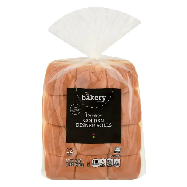 The Bakery Premium Soft Golden Dinner Rolls - 12 ct
