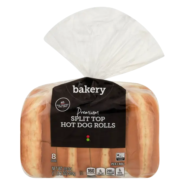 The Bakery Premium Split Top Hot Dog Rolls - 8 ct