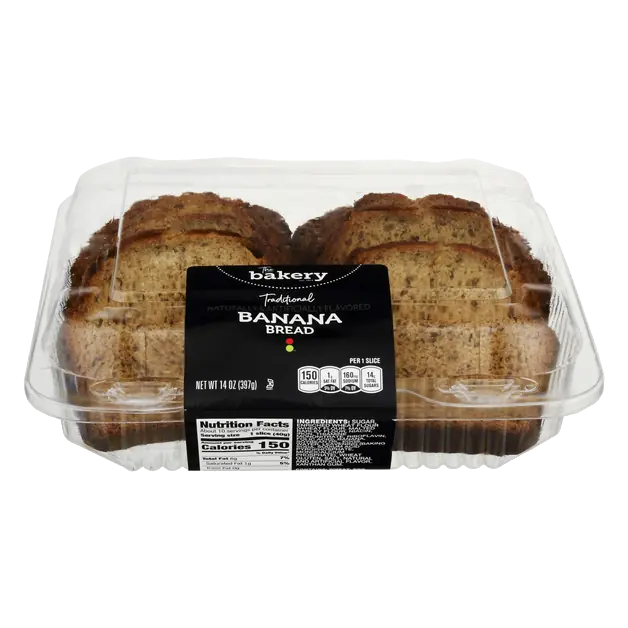 The Bakery Traditional Banana Sliced Bread Loaf