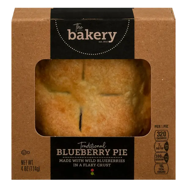 The Bakery Traditional Blueberry Pie 4 Inch