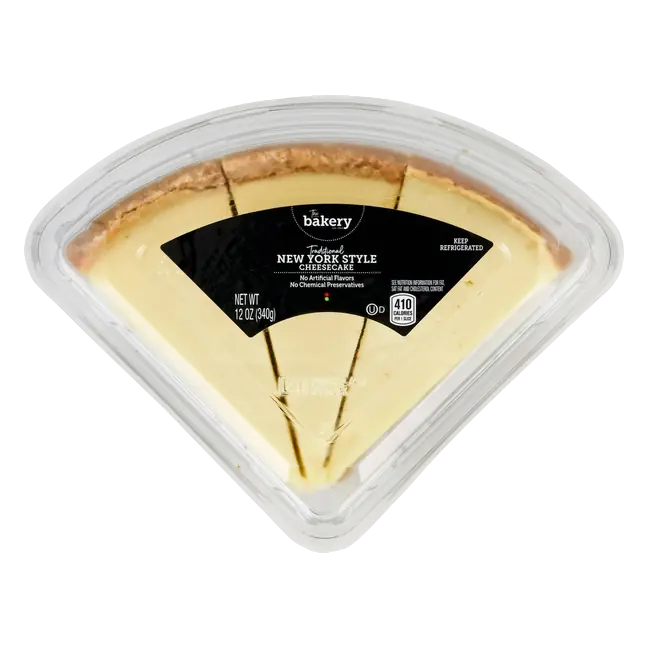 The Bakery Traditional Cheesecake New York Style Slices - 3 ct