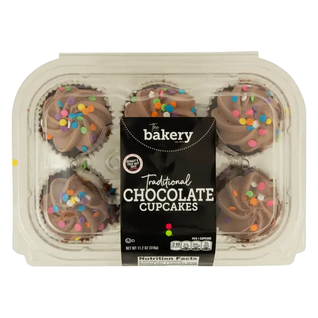 The Bakery Traditional Chocolate Cupcakes