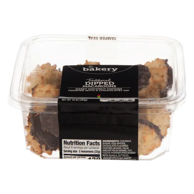 The Bakery Traditional Dipped Coconut Macaroons Cookies