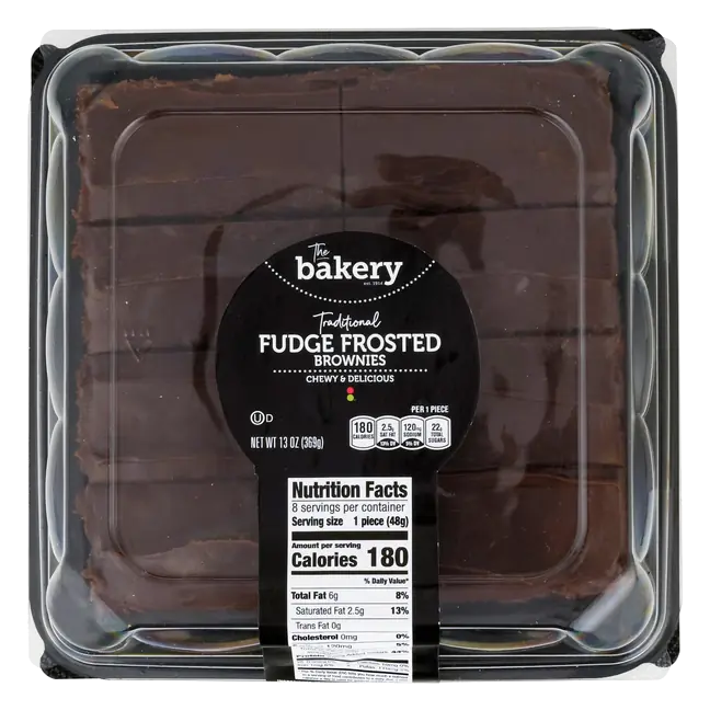 The Bakery Traditional Fudge Frosted Brownies - 8 ct