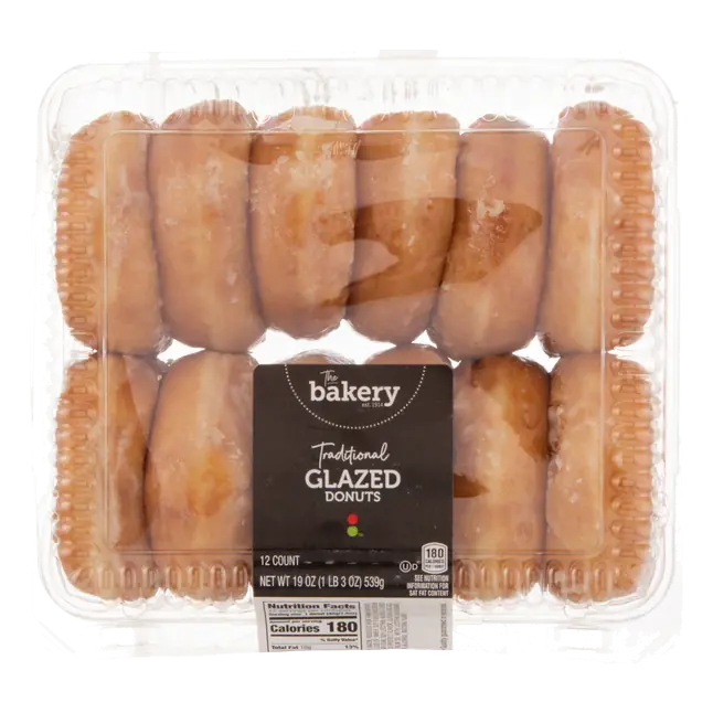 The Bakery Traditional Glazed Donuts - 12 ct