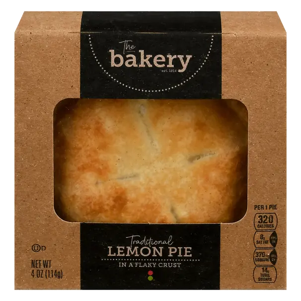 The Bakery Traditional Lemon Pie 4 Inch