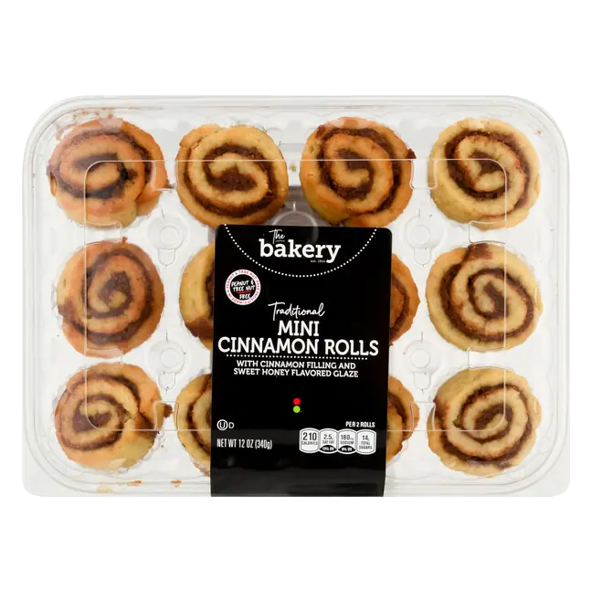 The Bakery Traditional Mini Cinnamon Rolls - 12 ct
