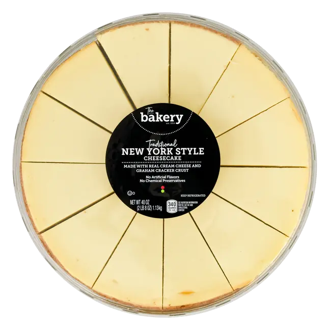 The Bakery Traditional New York Style Cheesecake