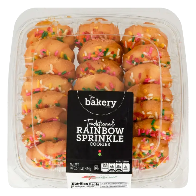 The Bakery Traditional Rainbow Sprinkle Cookies