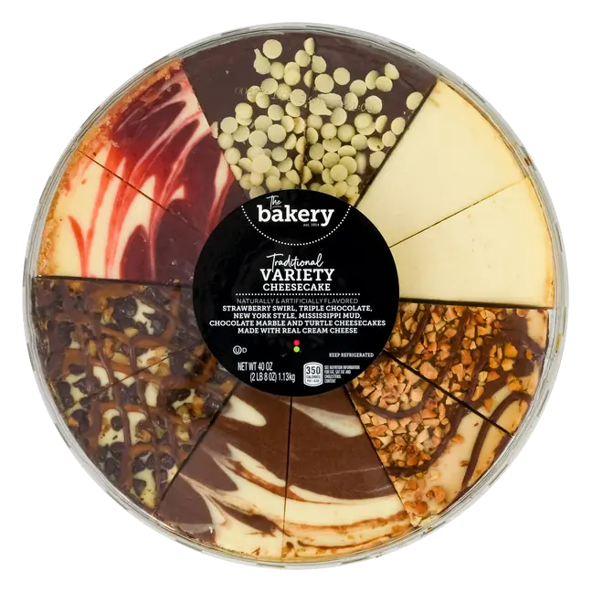 The Bakery Traditional Variety Cheesecake Sampler Pre-Sliced
