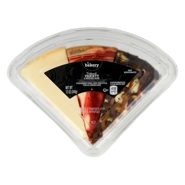 The Bakery Traditional Variety Cheesecake Sampler Slices 3 ct