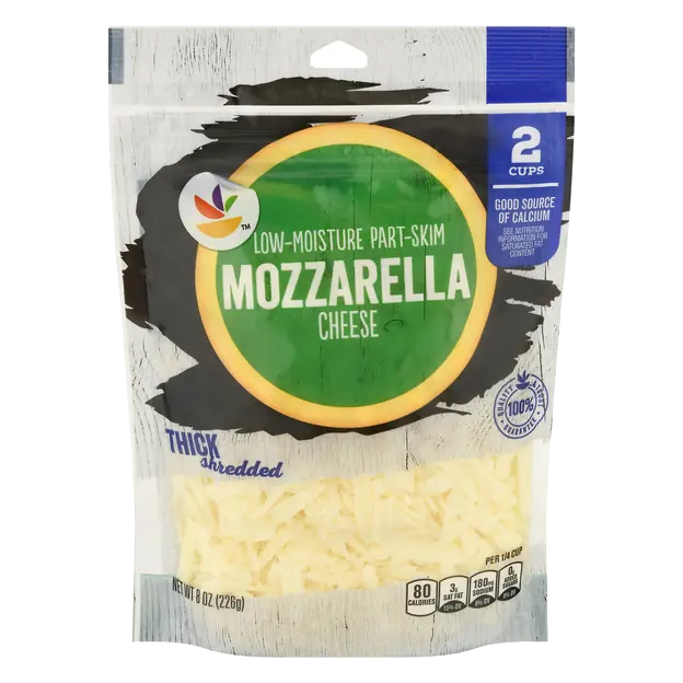 Thick Shredded Part-Skim Mozzarella Cheese