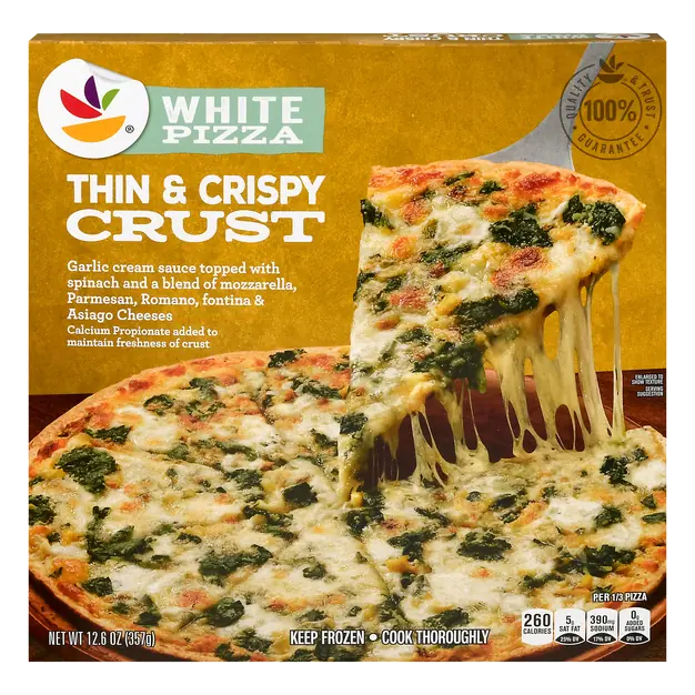 Thin & Crispy Crust White Pizza Frozen
