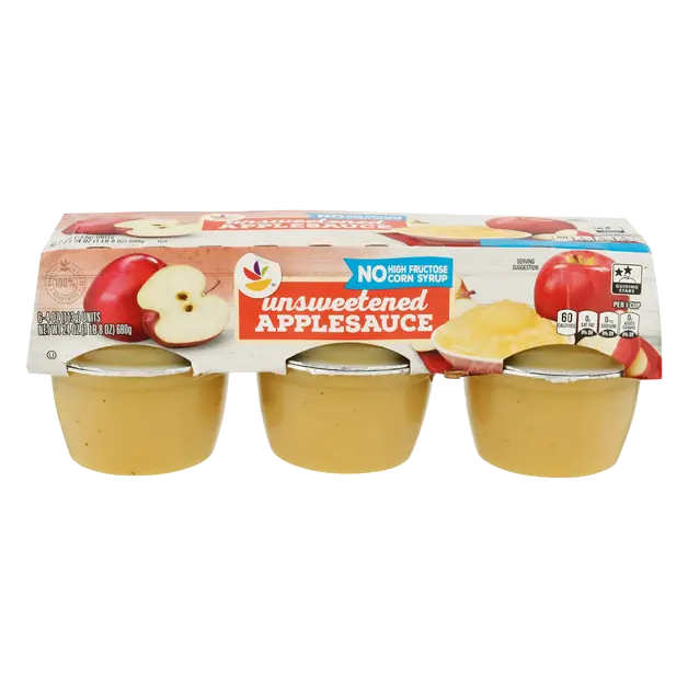 Unsweetened Applesauce Cups - 6 ct