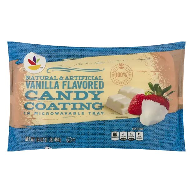 Vanilla Flavored Candy Coating In Microwavable Tray