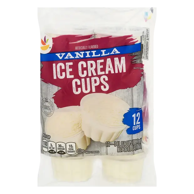 Vanilla Ice Cream Cups - 12 ct