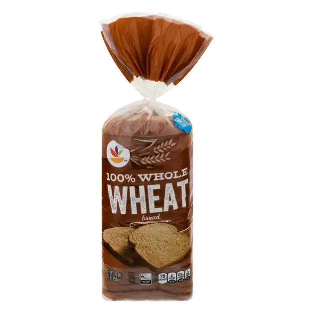 Whole Grain 100% Whole Wheat Bread Sliced