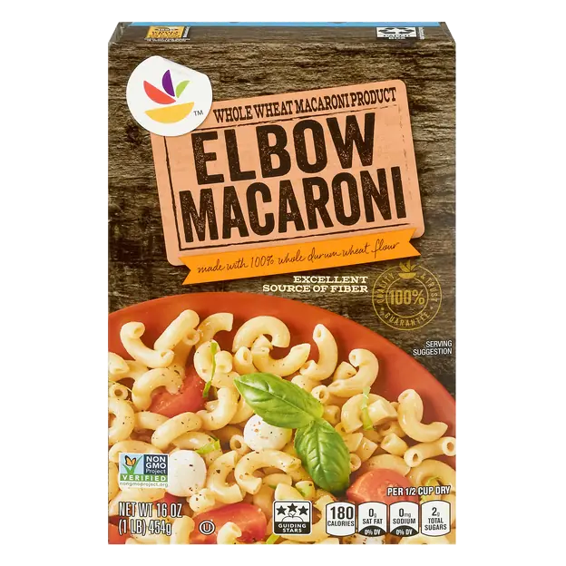 Whole Grain Whole Wheat Elbows Macaroni Pasta