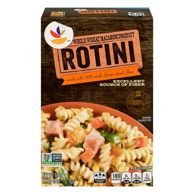 Whole Grain Whole Wheat Rotini Pasta