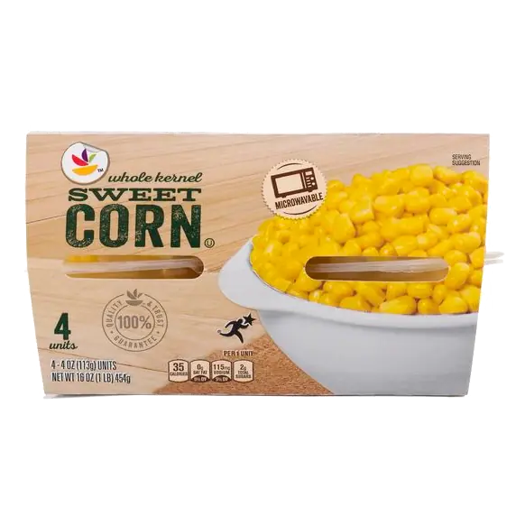 Whole Kernel Sweet Corn Microwavable Cups - 4 ct