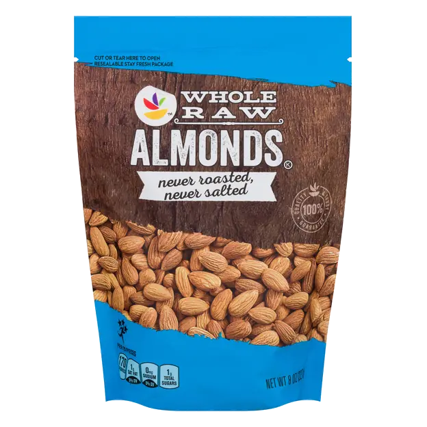 Whole Raw Almonds No Salt