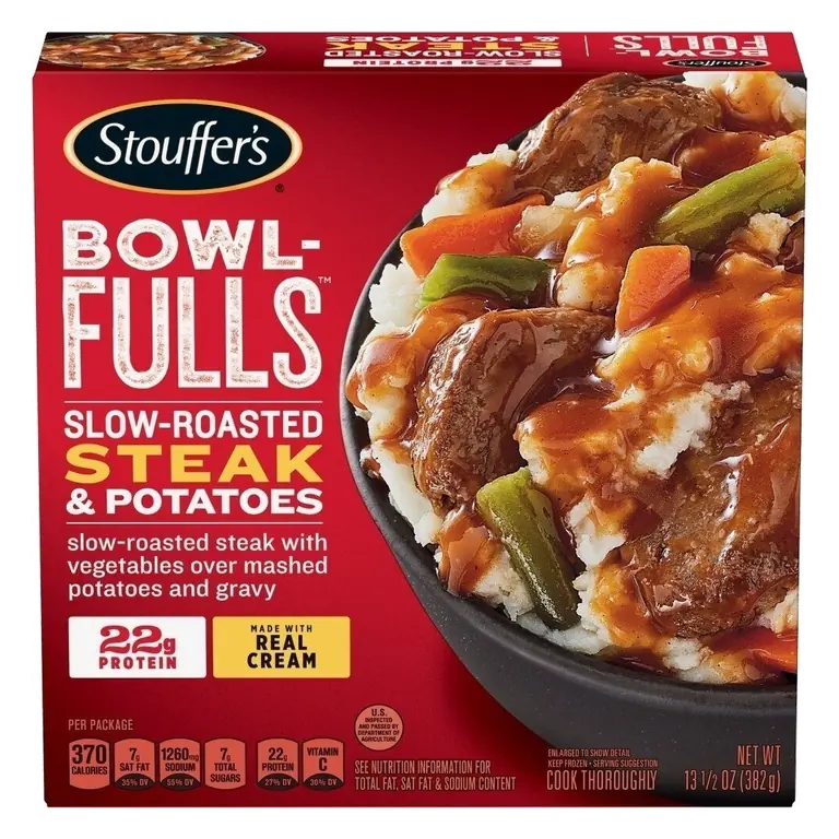 Bowl-Fulls Slow-Roasted Steak & Potatoes Frozen Meal