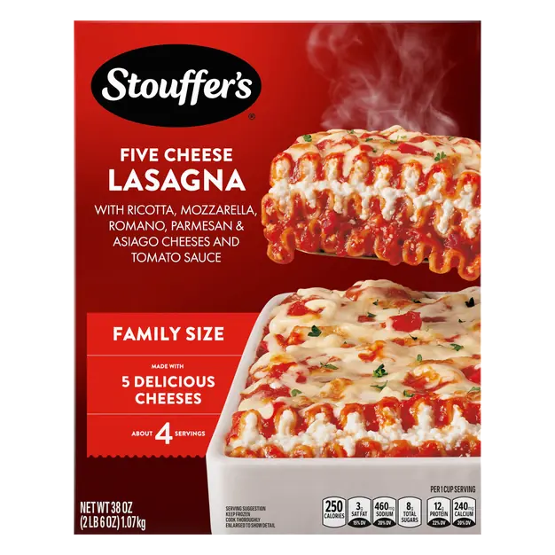 Cheese Lovers Lasagna Family Size Frozen Meal