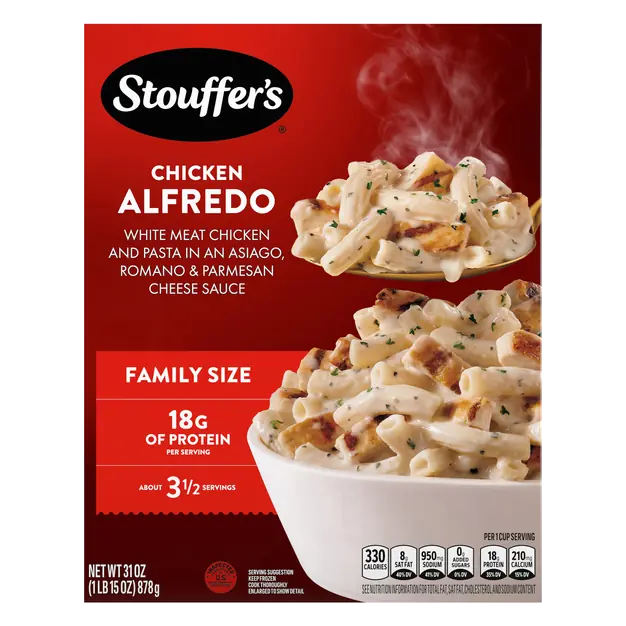 Chicken Alfredo Family Size Frozen Meal