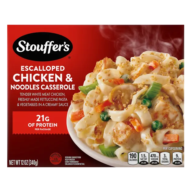 Escalloped Chicken & Noodles Frozen Meal