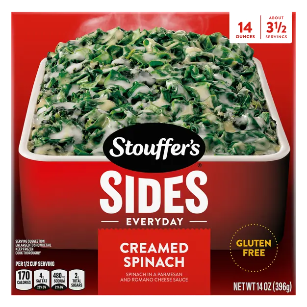Everyday Sides Gluten Free Creamed Spinach Frozen