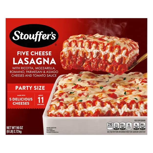 Five Cheese Lasagna Party Size Frozen Meal