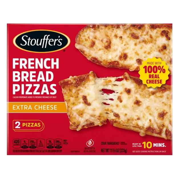 French Bread Extra Cheese Pizza Frozen - 2 ct