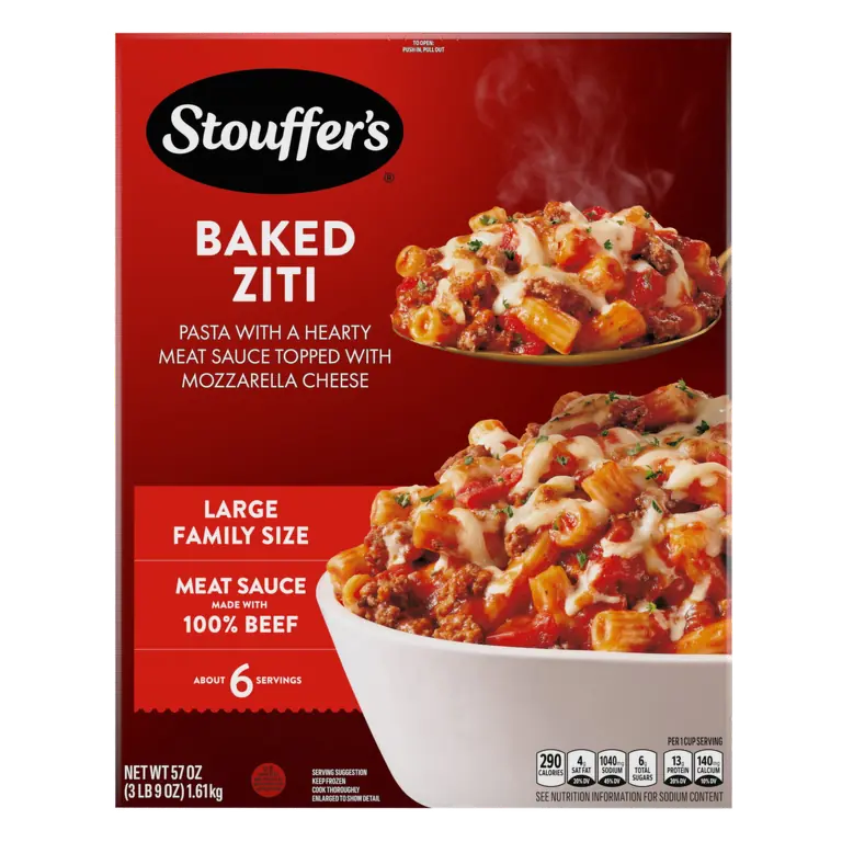 Large Family Size Baked Ziti