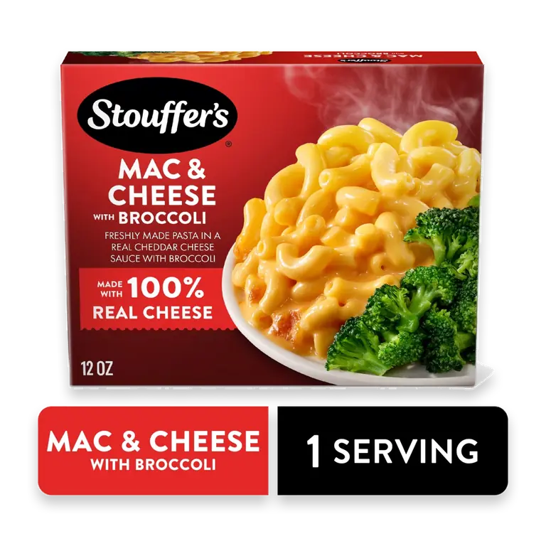 Macaroni and Cheese with Broccoli Frozen Meal