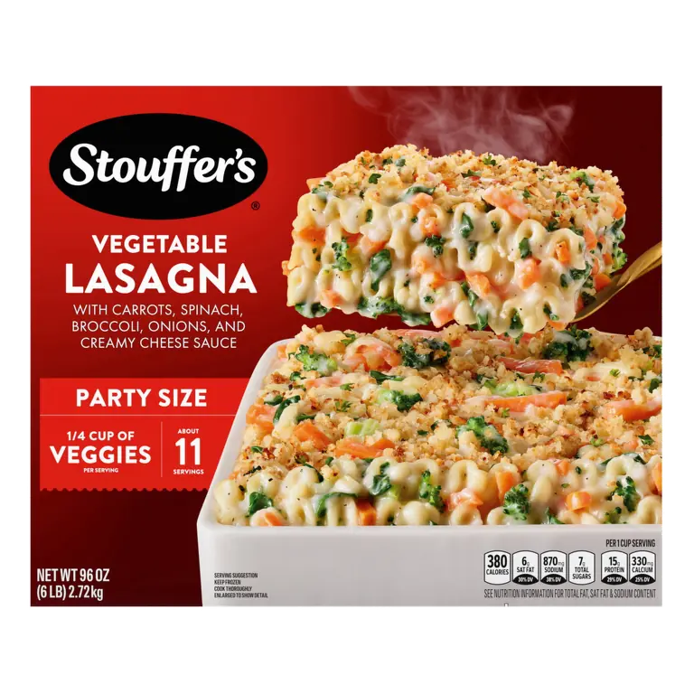 Party Size Veggie Lovers Lasagna Frozen Entre