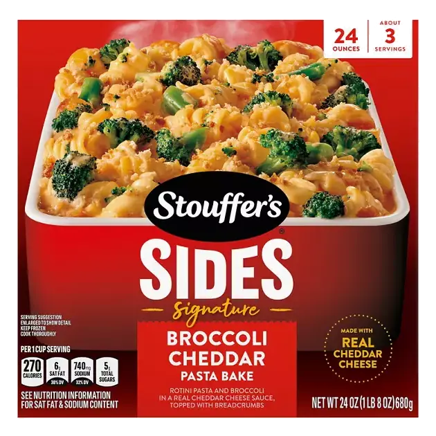 Sides Broccoli Cheddar Pasta Bake
