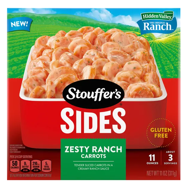 Sides Hidden Valley Zesty Ranch Carrots Frozen
